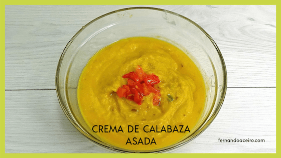 Crema de calabaza asada