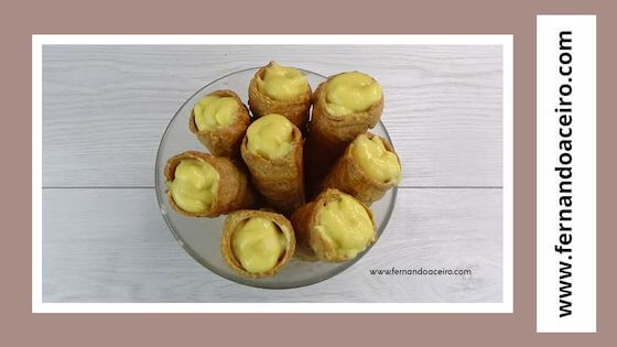 Cañas rellenas recién hechas