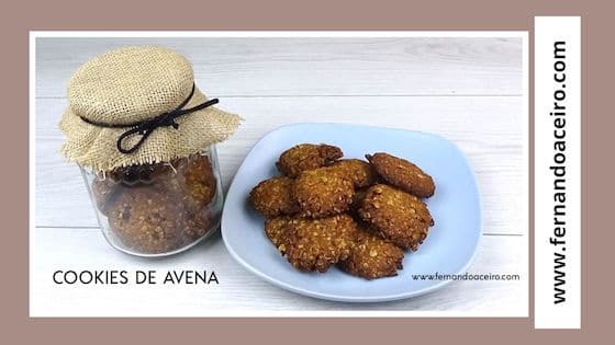 Cookies de avena saludables.