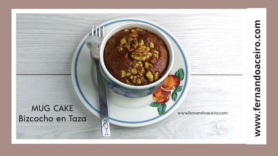 Mug cake saludable