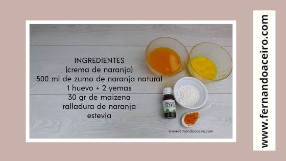 Ingredientes de las trataletas saludables