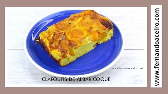 Clafoutis saludable de albaricoque