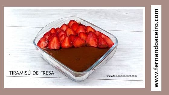Cómo hacer tiramisú saludable de fresa.
