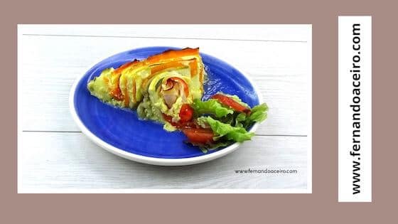 Quiche de verduras sin harina al corte
