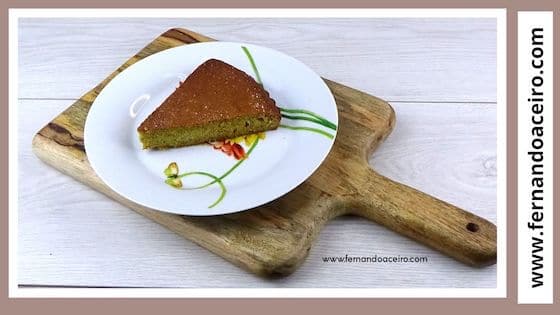 Torta de almendra al corte