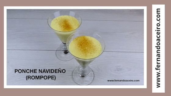 Ponche de Navidad (Rompope)