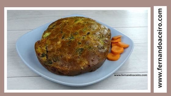 pastel de pollo con verduras