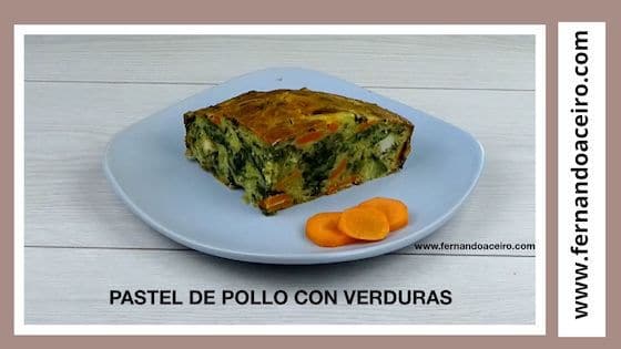 pastel de pollo al corte
