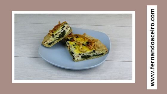 Tarta de salmón al corte